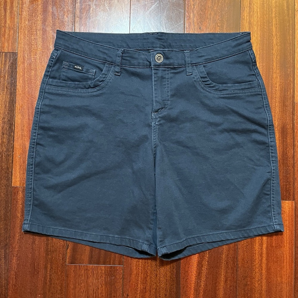 Kuhl Shorts Womens 14 Reg 7" Inseam Blue Performance Hike Outdoors Casual 6375